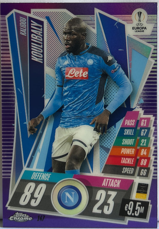 Kalidou Koulibaly 164/299 Purple Topps Chrome Match Attax