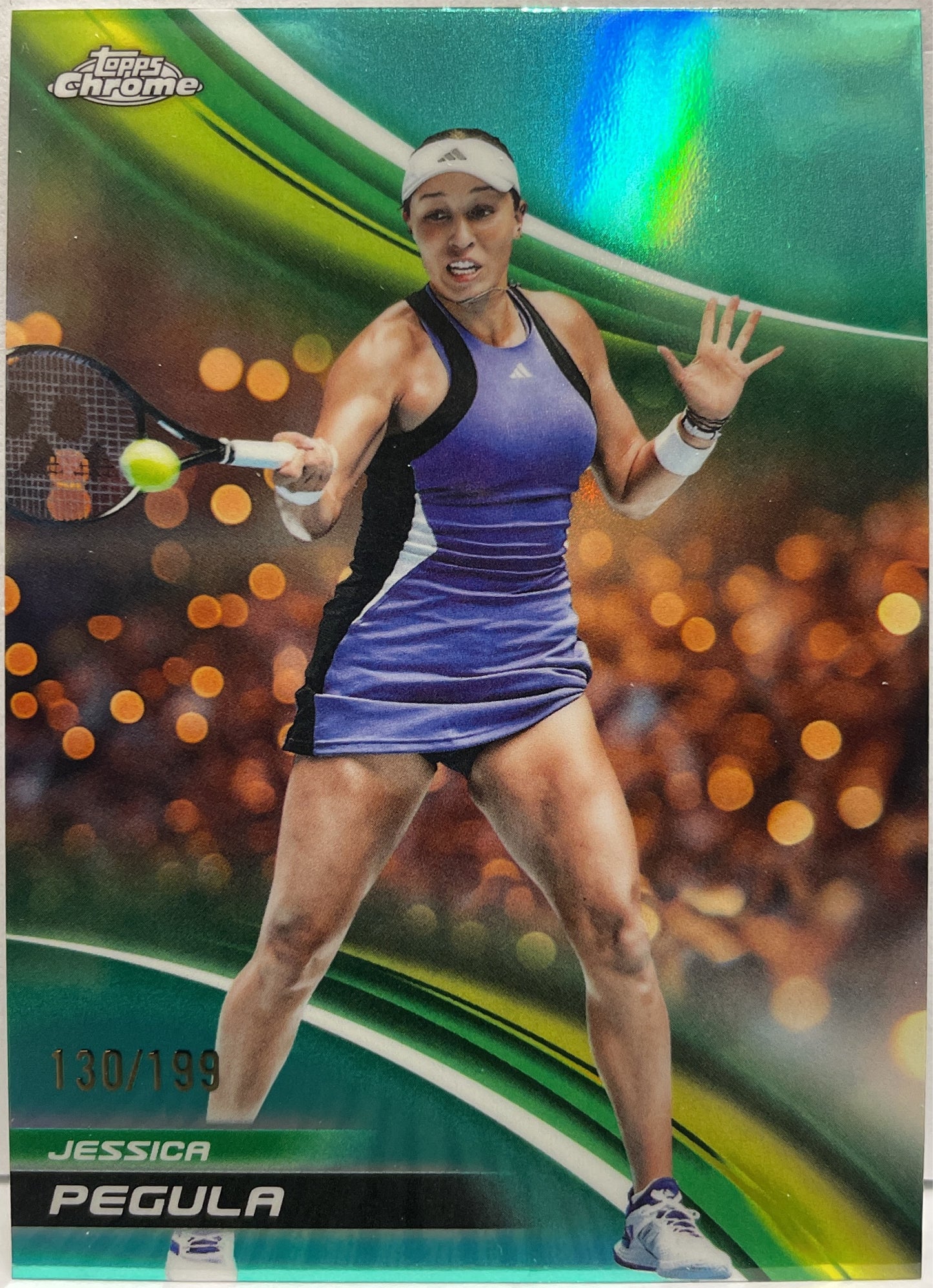 Jessica Pegula 130/199 Aqua Topps Chrome Tennis 2025