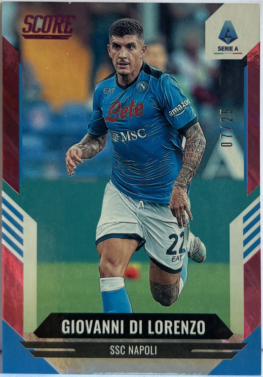 Giovanni Di Lorenzo 7/25 Pink Panini Score Serie A 2021/22