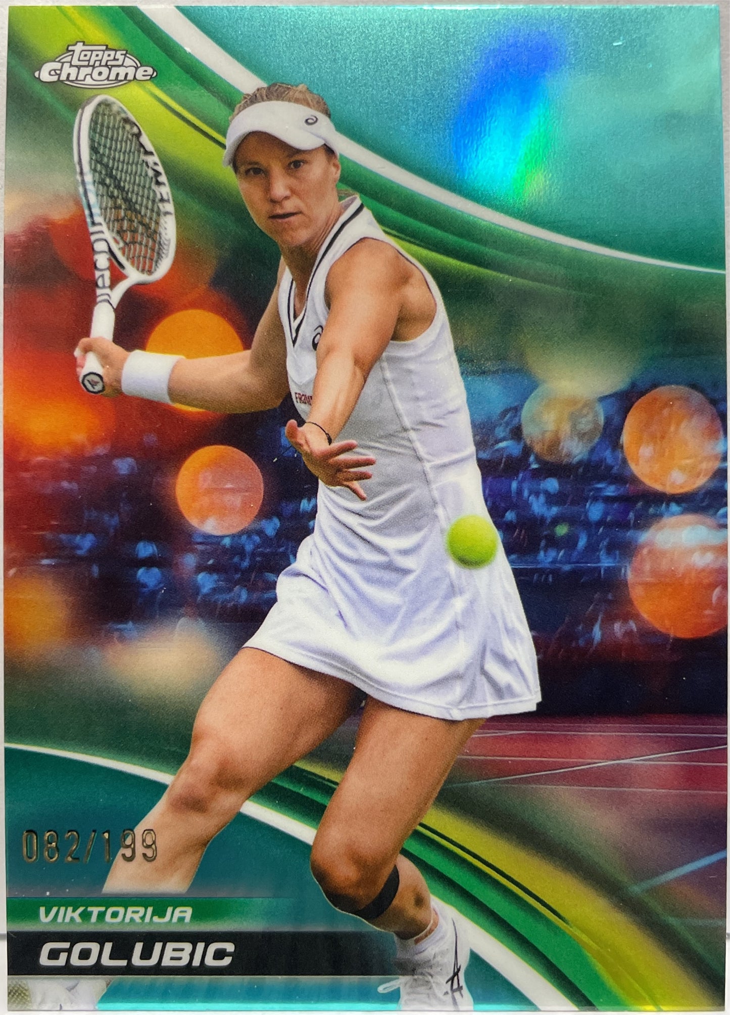 Viktorija Golubic 82/199 Aqua Topps Chrome Tennis 2025