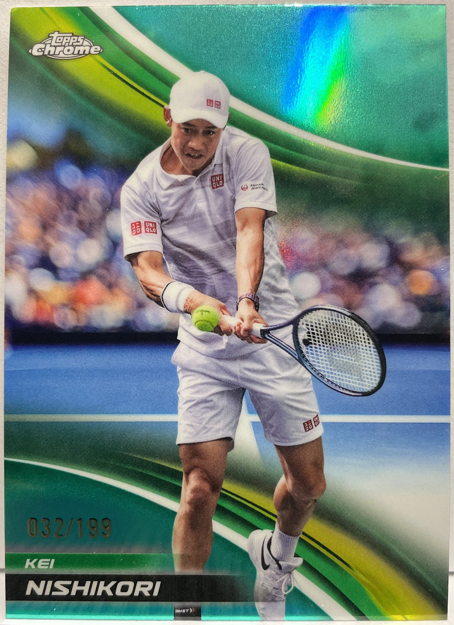 Kei Nishikori 32/199 Aqua Topps Chrome Tennis 2025
