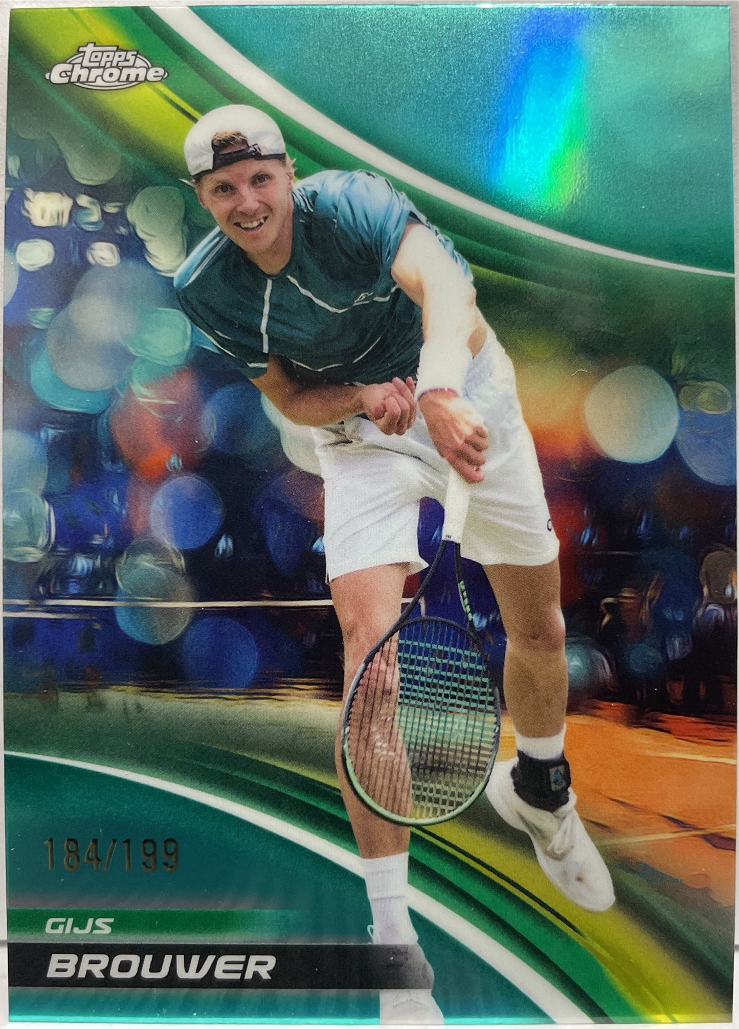Gijs Brouwer 184/199 Aqua Topps Chrome Tennis 2025