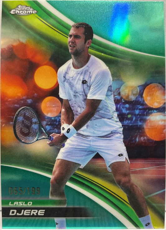 Laslo Djere 65/199 Aqua Topps Chrome Tennis 2025