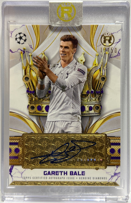 Gareth Bale 17/50 Autograph Crowned Legend Jewel Topps Reverence 2024/25