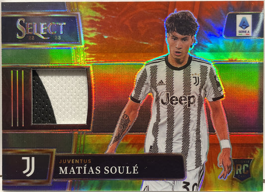 Matias Soule 9/15 Rookie Patch Select Serie A 2022/23