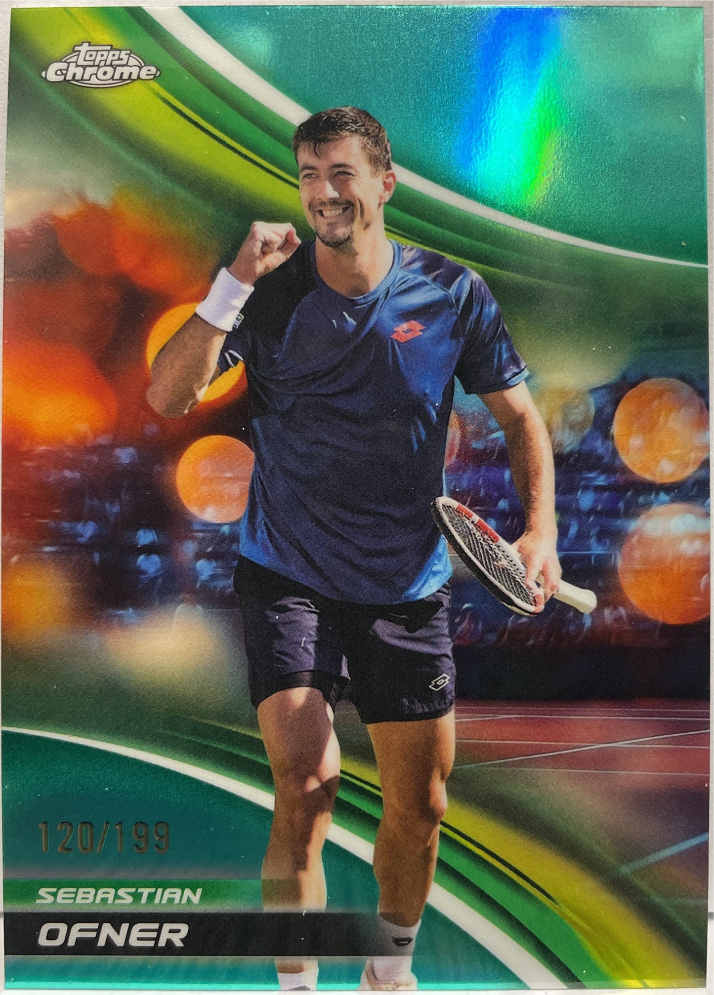Sebastian Ofner 120/199 Aqua Topps Chrome Tennis 2025