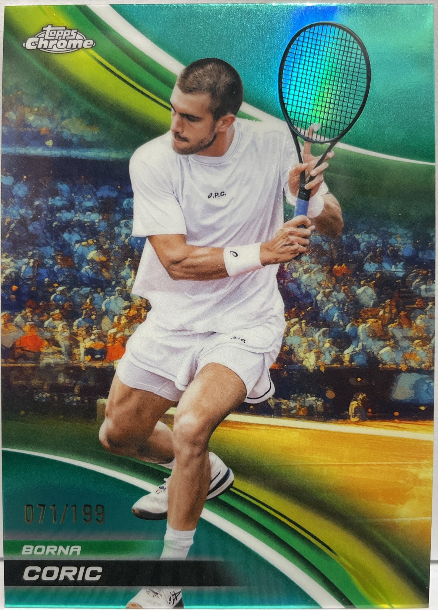 Borna Coric 71/199 Aqua Topps Chrome Tennis 2025