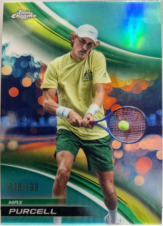 Max Purcell 76/199 Aqua Topps Chrome Tennis 2025