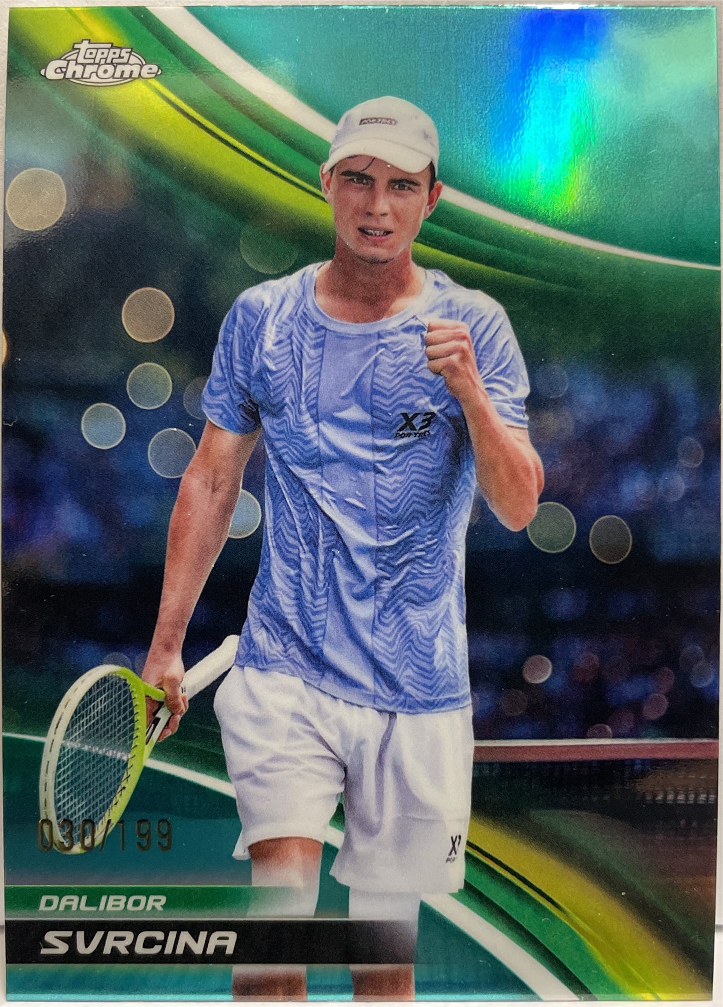 Dalibor Svrcina 30/199 Aqua Topps Chrome Tennis 2025