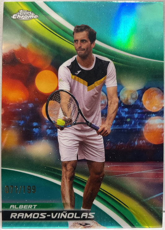 Albert Ramos Vinolas 71/199 Aqua Topps Chrome Tennis 2025