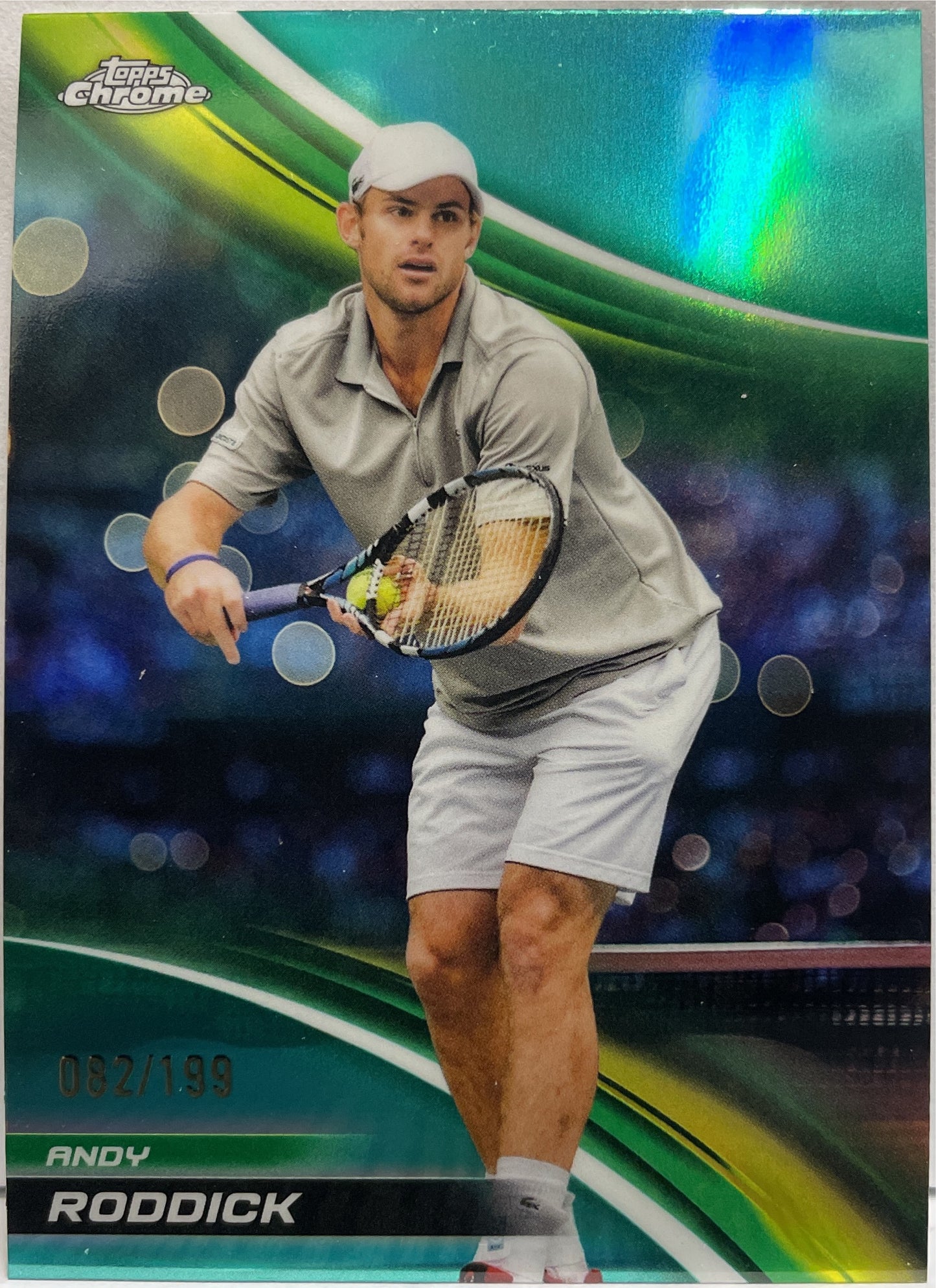 Andy Roddick 82/199 Aqua Topps Chrome Tennis 2025