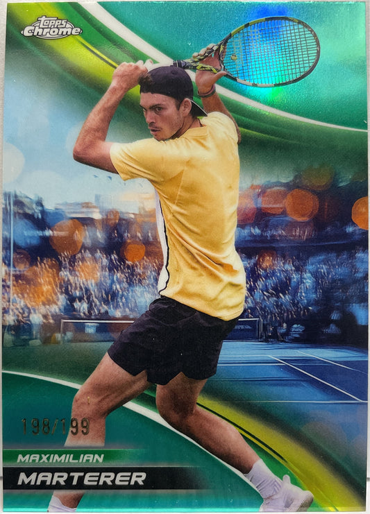 Maximilian Marterer 198/199 Aqua Topps Chrome Tennis 2025