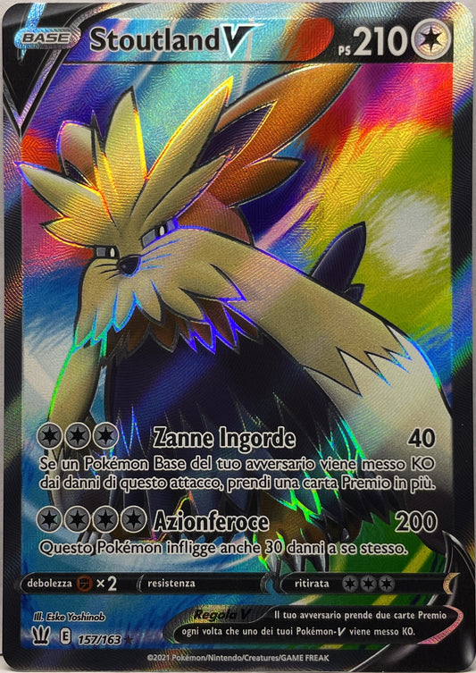 Stoutland V 157/163 Pokemon 2021