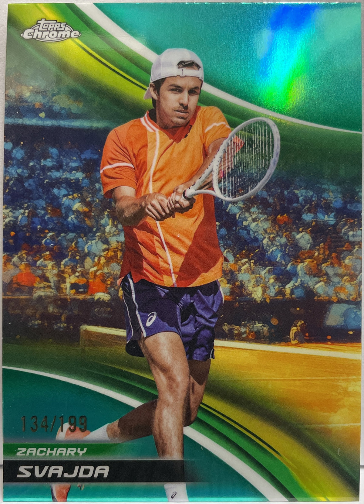 Zachary Svajda 134/199 Aqua Topps Chrome Tennis 2025