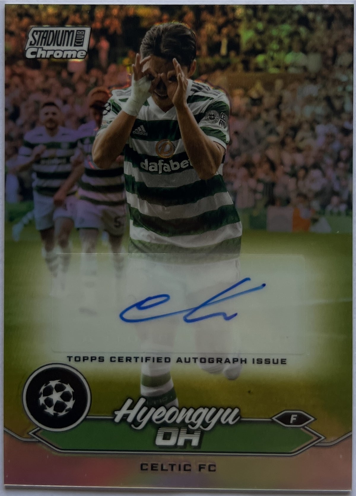 Hyeongyuv Oh Autograph Topps Stadium Chrome 2023/24 .2