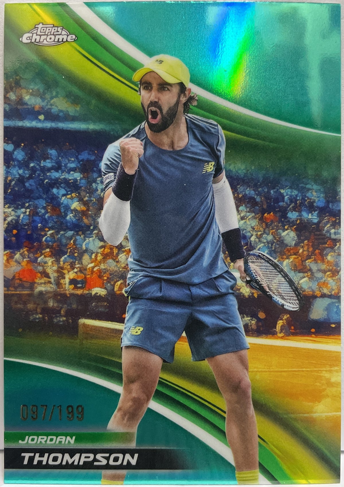 Jordan Thompson 97/199 Aqua Topps Chrome Tennis 2025
