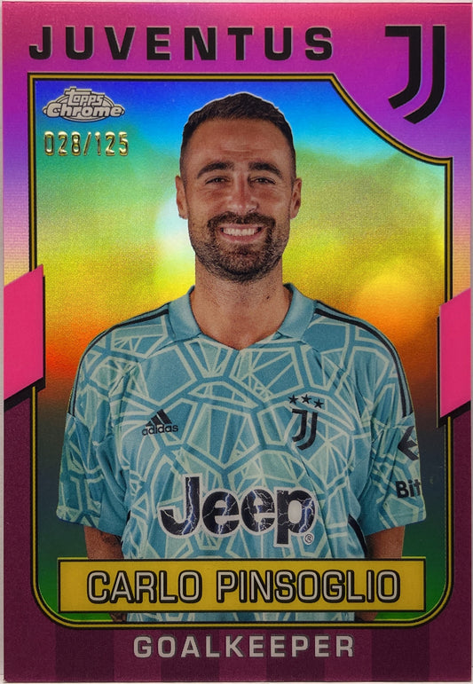 Carlo Pinsoglio 28/125 Pink Topps Chrome Juventus 2022/23