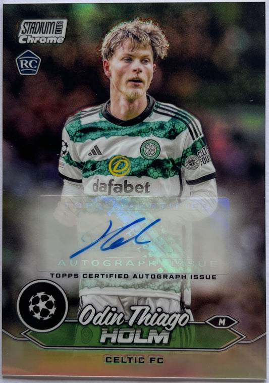 Odin Thiago Holm Rookie Autograph Topps Stadium Chrome 2023/24