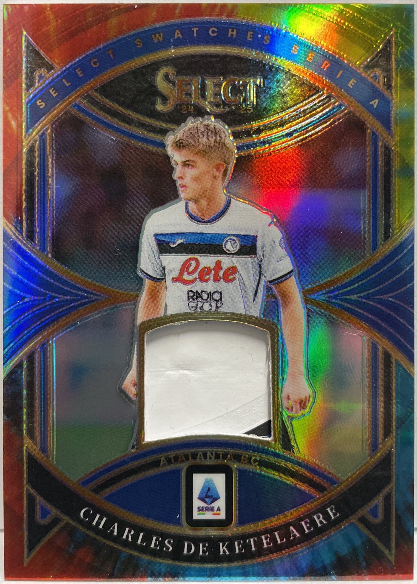 Charles De Ketelaere 5/25 Patch Swatches Tie Die Select Serie A 2024/25