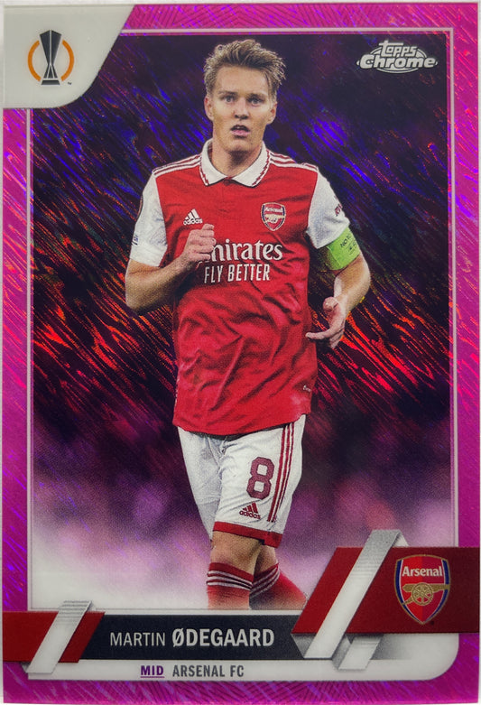 Martin Odegaard 49/250 Pink Topps Chrome UCC 2022/23