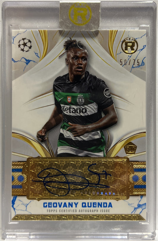 Geovany Quenda 50/75 Rookie Autograph Topps Reverence 2024/25