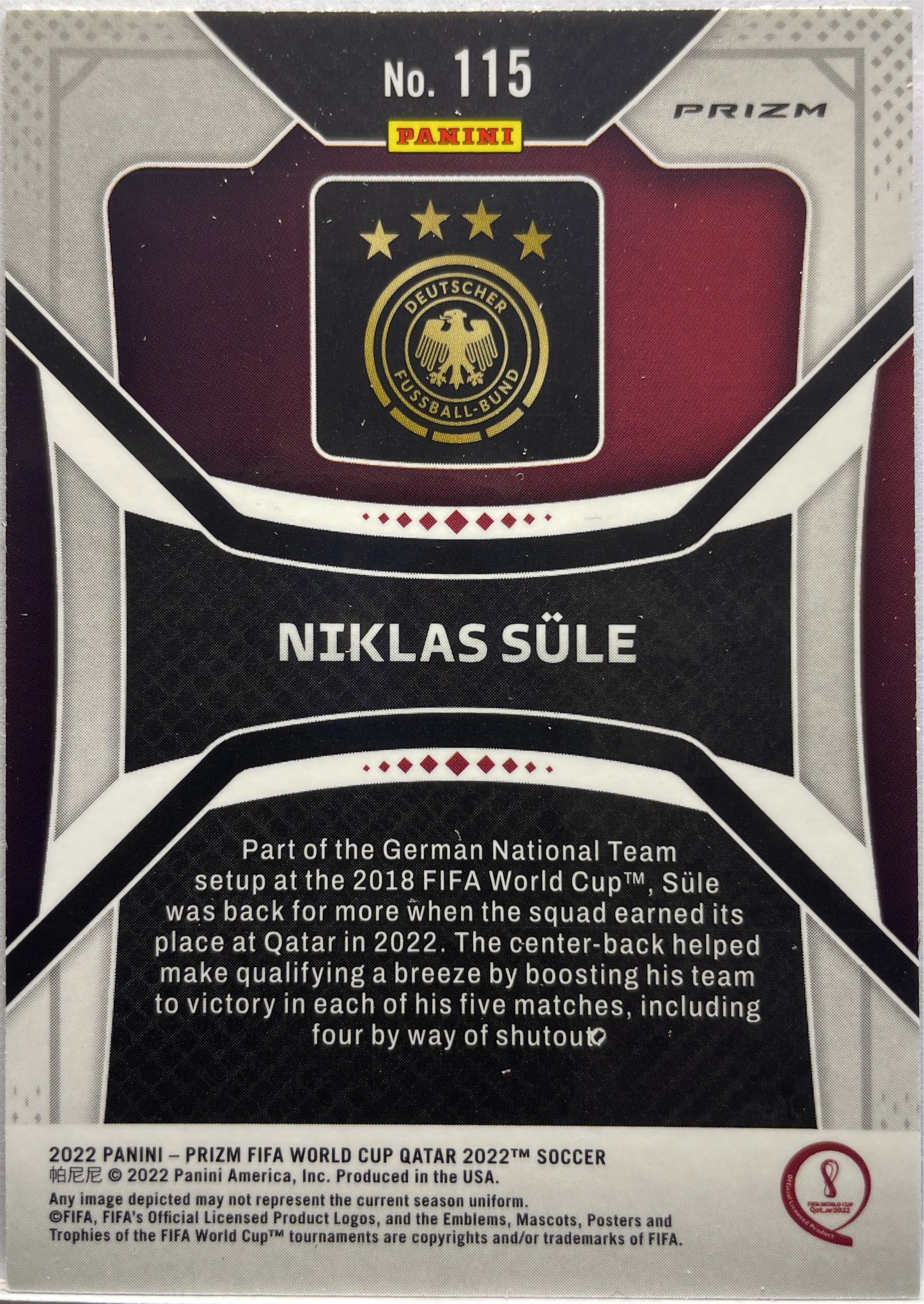 Niklas Sule Pink Prizm Qatar 2022