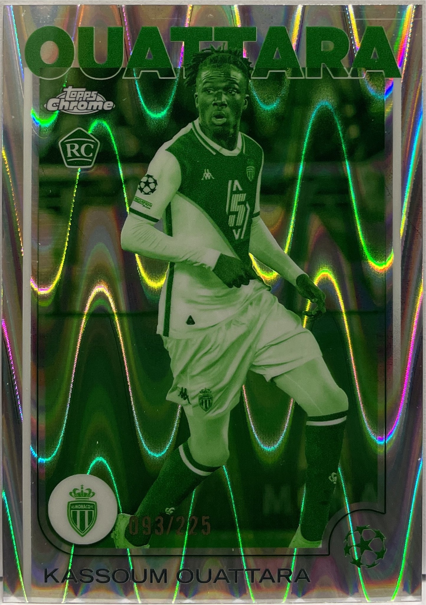 Kassoum Ouattara 93/225 Rookie Night Vision RayWave Topps Chrome UCC 2024/25