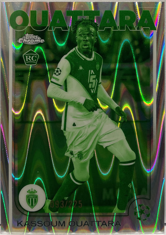 Kassoum Ouattara 93/225 Rookie Night Vision RayWave Topps Chrome UCC 2024/25