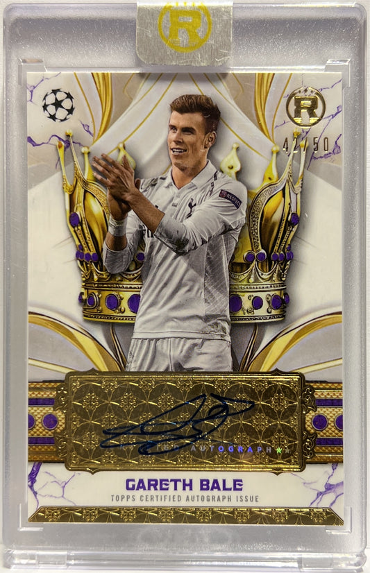 Gareth Bale 42/50 Autograph Crowned Legend Topps Reverence 2024/25