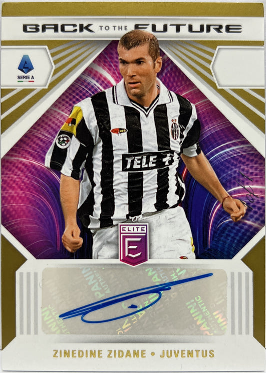 Zinedine Zidane 1/1 One Of One Autograph Back To The Future Donruss Elite Serie A 2022/23