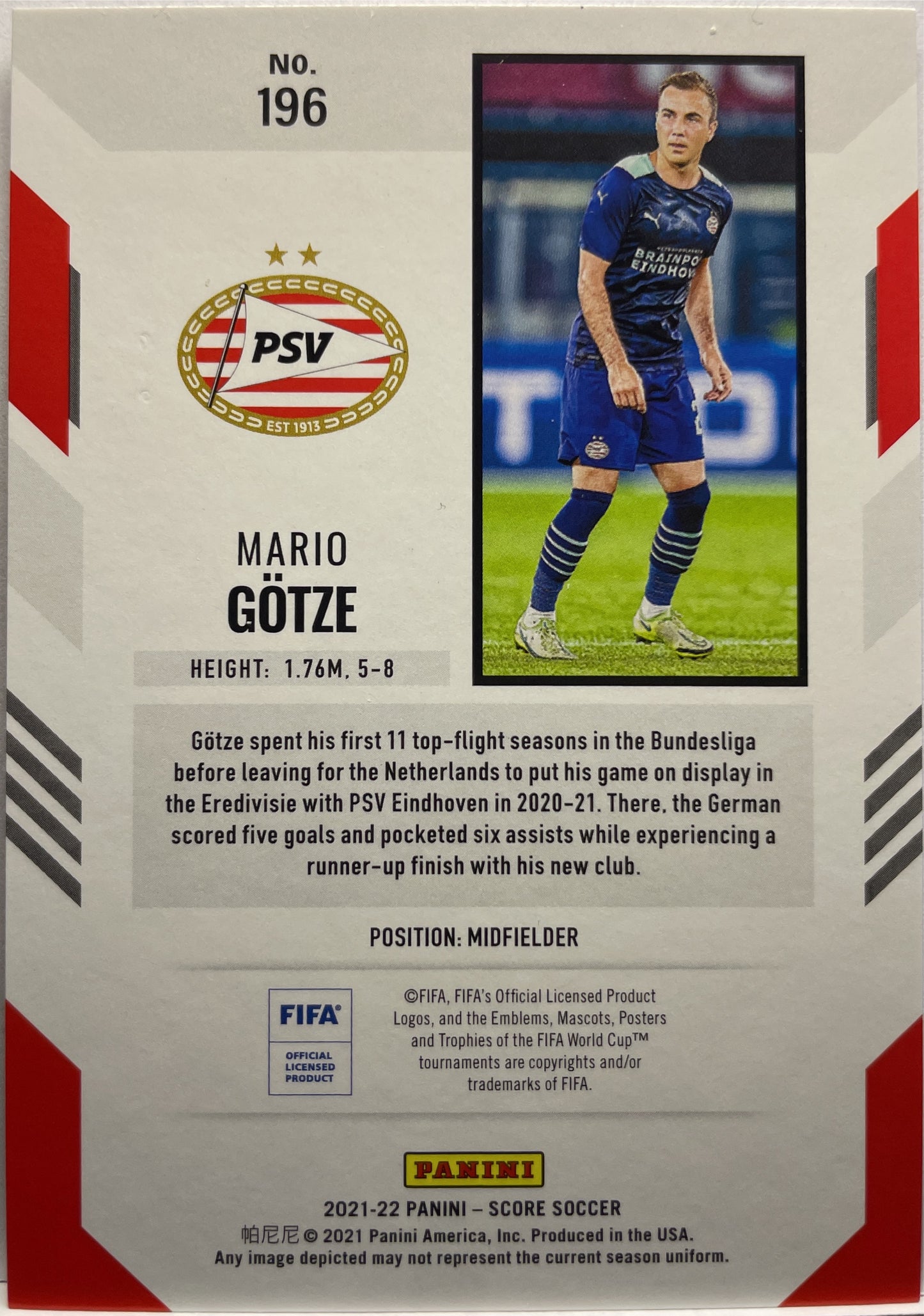 Mario Gotze 37/99 Orange Score Fifa 2021/22