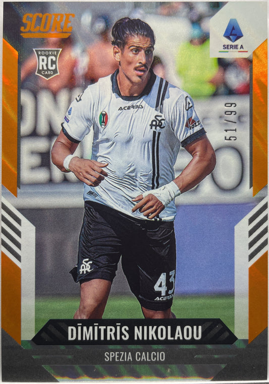 Dimitris Nikolaou 51/99 Rookie Orange Score Fifa 2021/22