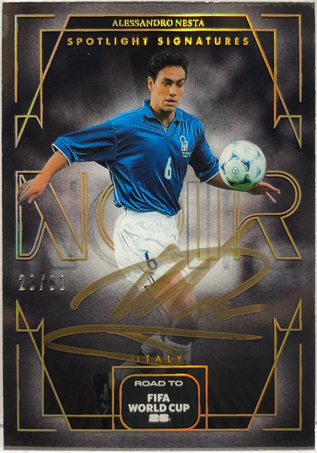 Alessandro Nesta 23/60 Autograph On Card Spotlight Signatures Panini Noir 2025/26