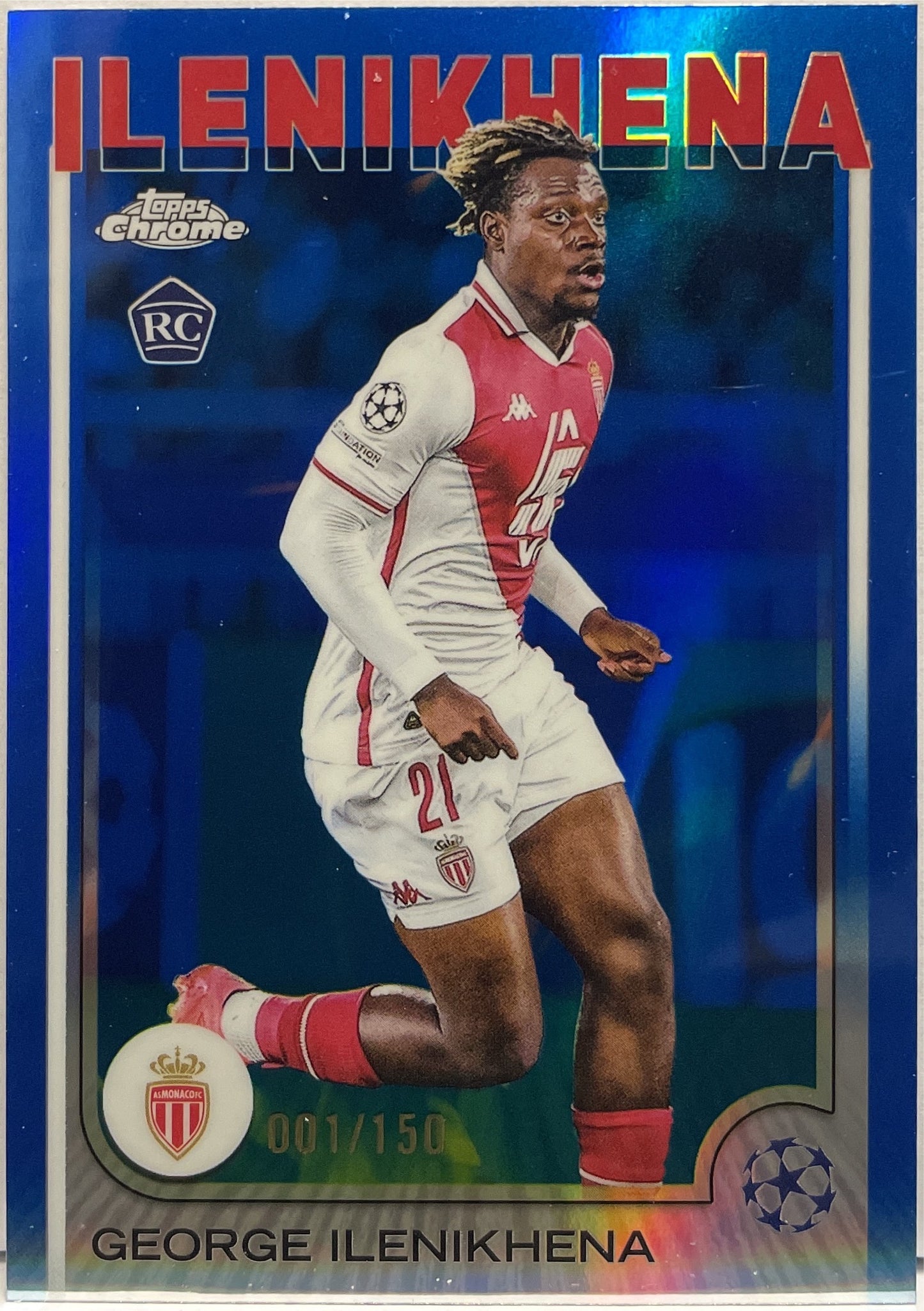 George Ilenikhena 1/150 Rookie Blue Topps Chrome UCC 2024/25