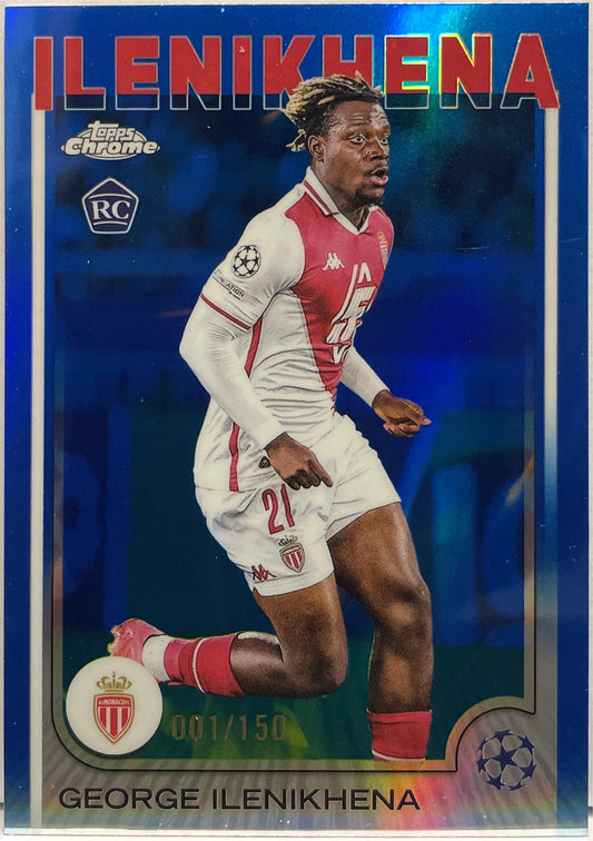 George Ilenikhena 1/150 Rookie Blue Topps Chrome UCC 2024/25