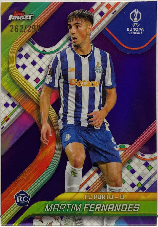 Martim Fernandes 262/299 Rookie Purple Topps Finest UCC 2024/25