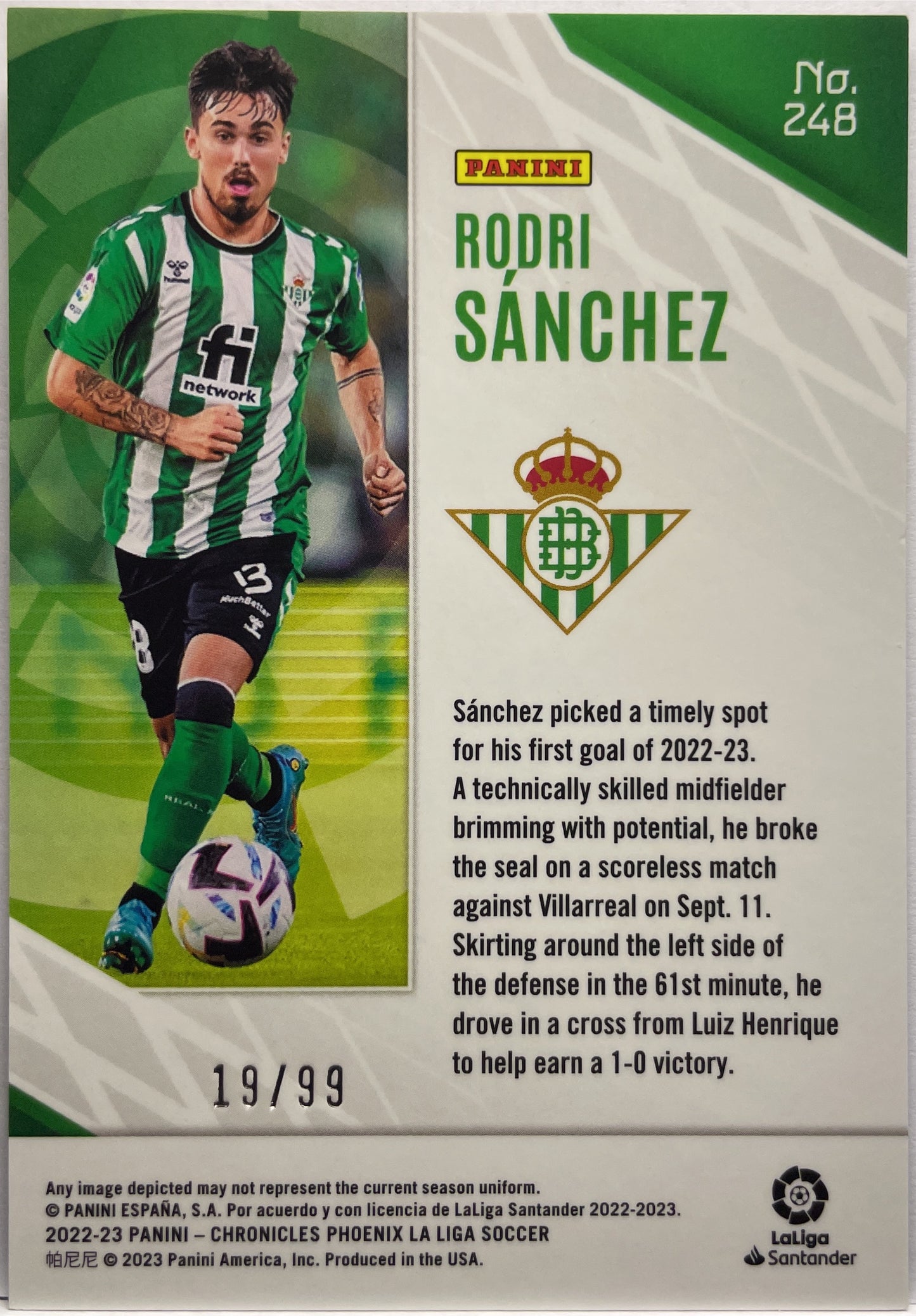 Rodri Sanchez 19/99 Chronicles 2022/23