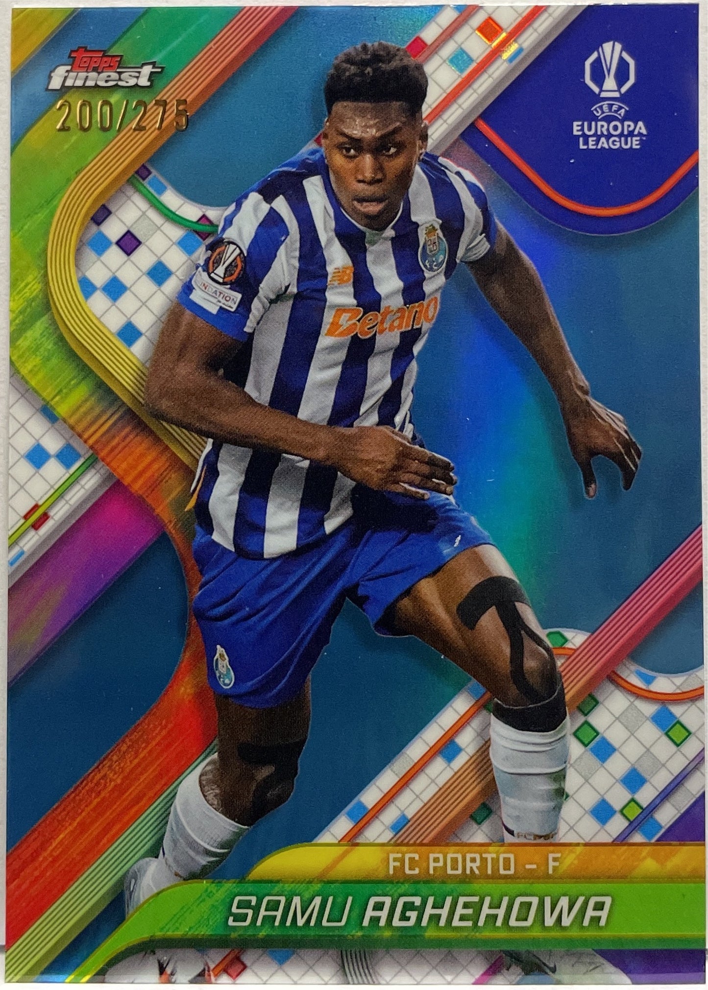 Samu Agheowa 200/275 Rookie Sky Blue Topps Finest UCC 2024/25