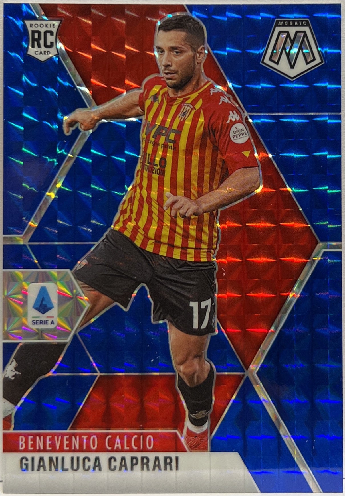 Gianluca Caprari 74/99 Rookie Blue Mosaic Serie A 2020/21