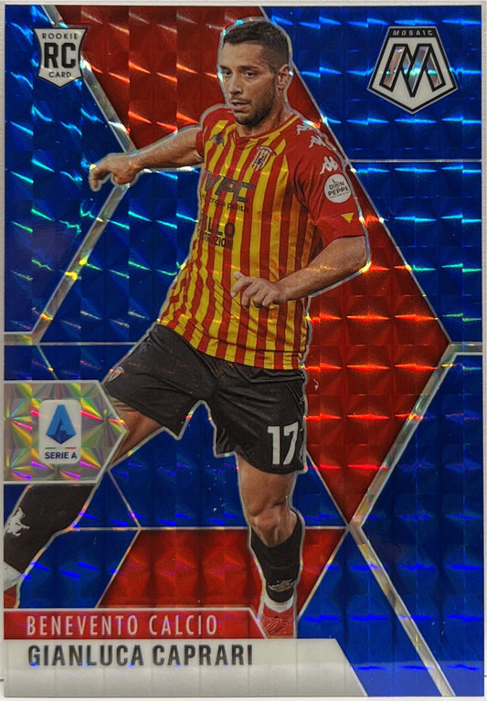 Gianluca Caprari 74/99 Rookie Blue Mosaic Serie A 2020/21