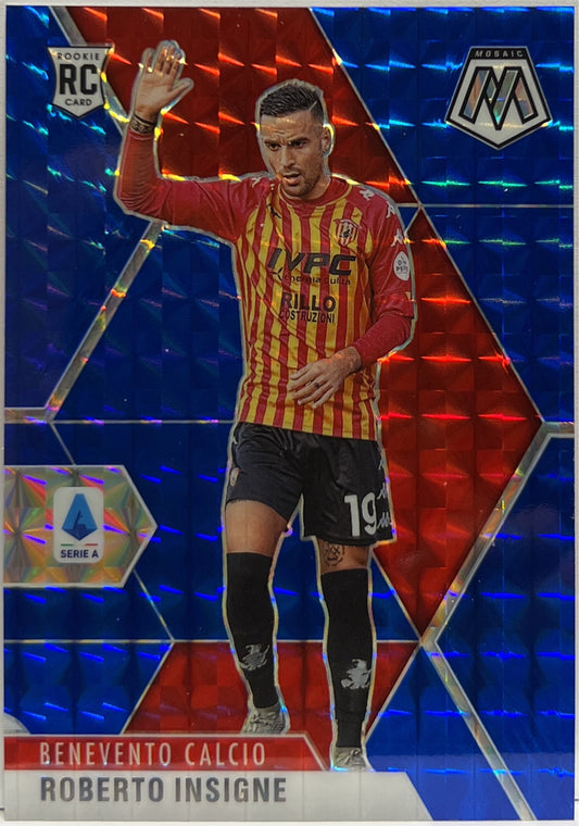 Roberto Insigne 44/99 Rookie Blue Mosaic Serie A 2020/21