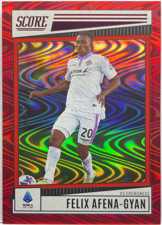 Felix Afena-Gyan 47/65 Red Swirl Score Serie A 2022/23