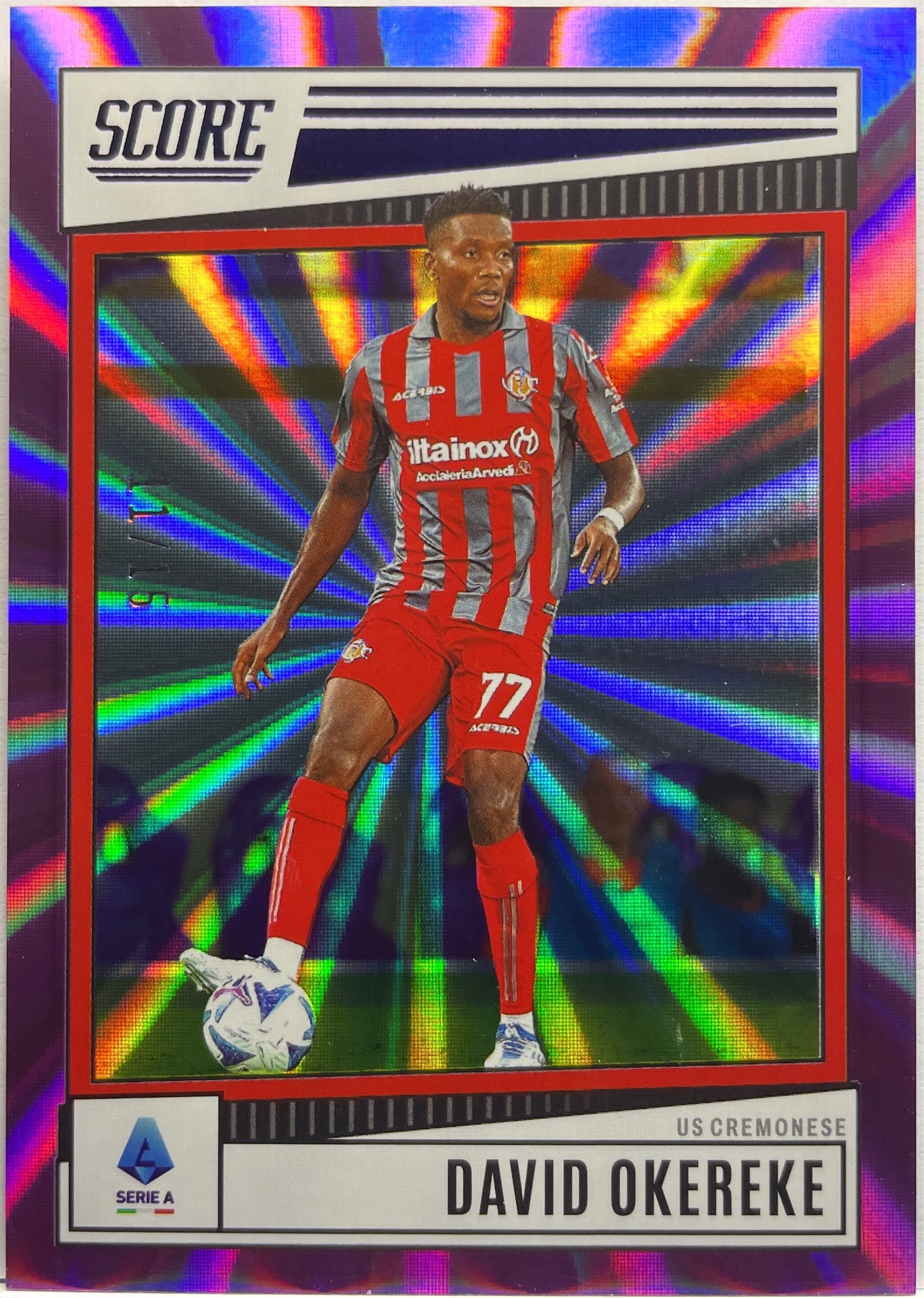 David Okereke 11/15 Purple Laser Score Serie A 2022/23