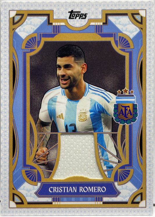Cristian Romero Patch Tango Relic Topps Argentina Team Set 2024/25
