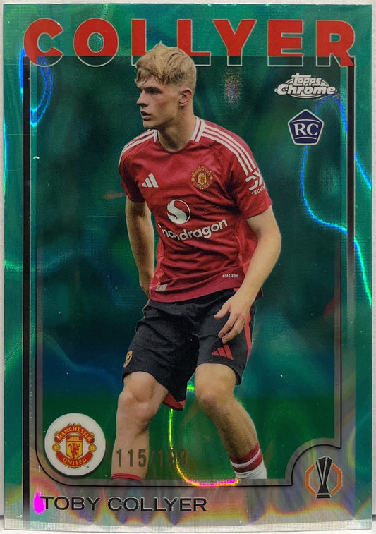 Toby Collyer 115/199 Rookie Aqua Lava Topps Chrome UCC 2024/25