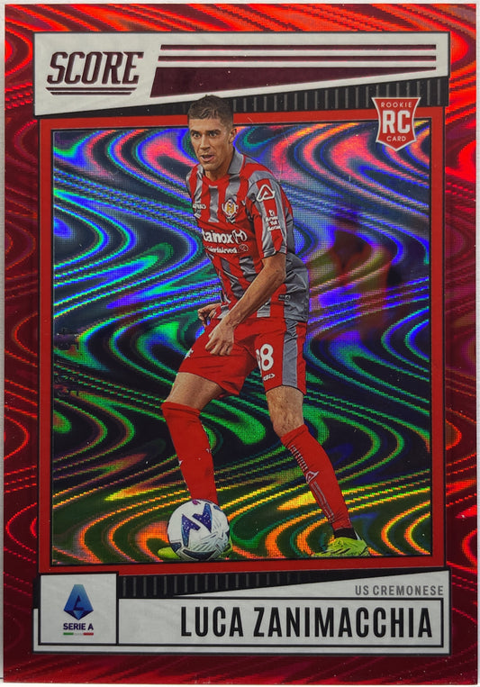 Luca Zanimacchia 45/65 Rookie Red Swirl Score Serie A 2022/23