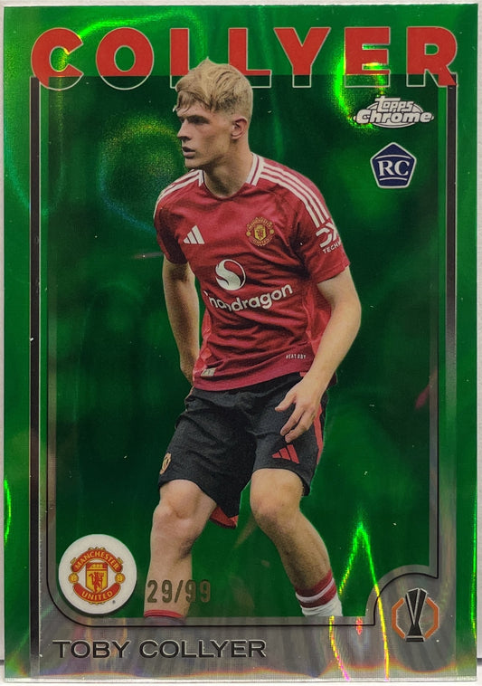 Toby Collyer 29/99 Rookie Green Lava Topps Chrome UCC 2024/25