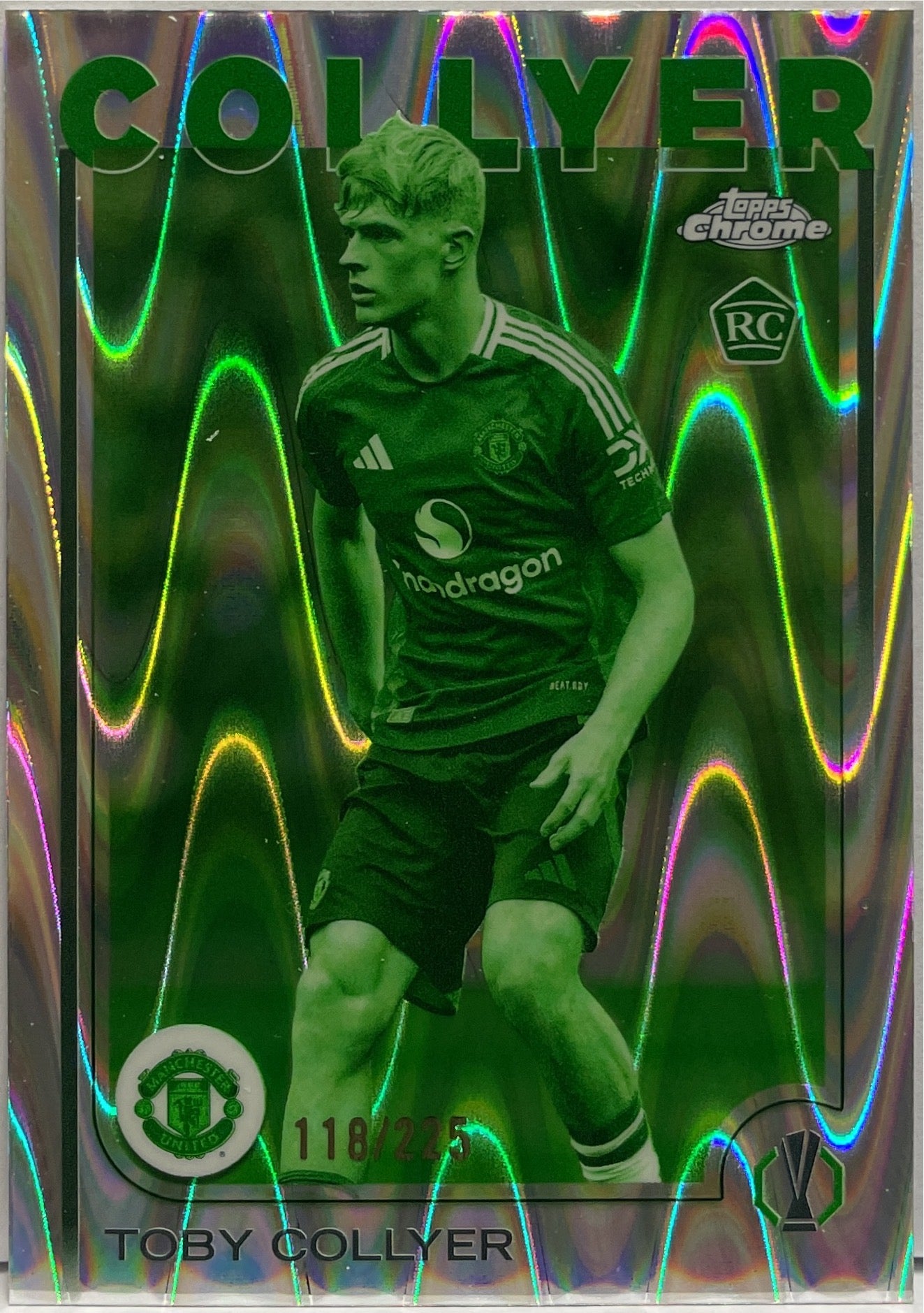 Toby Collyer 118/225 Rookie Night Vision RayWave Topps Chrome UCC 2024/25