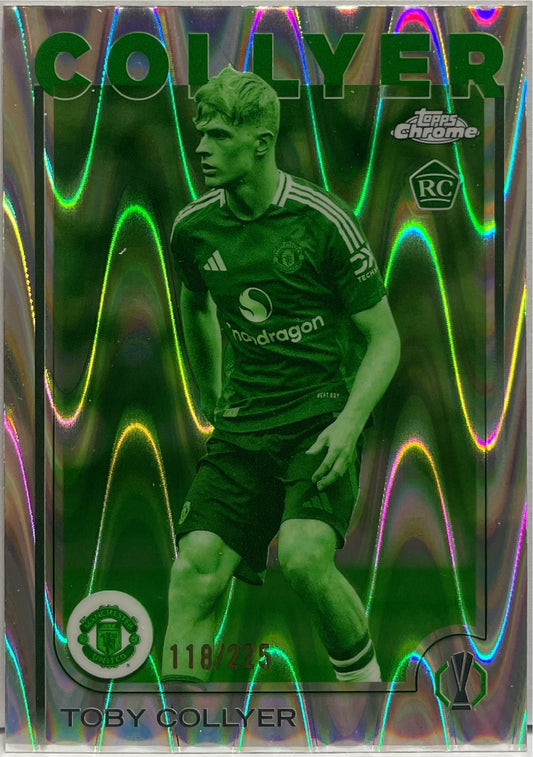 Toby Collyer 118/225 Rookie Night Vision RayWave Topps Chrome UCC 2024/25