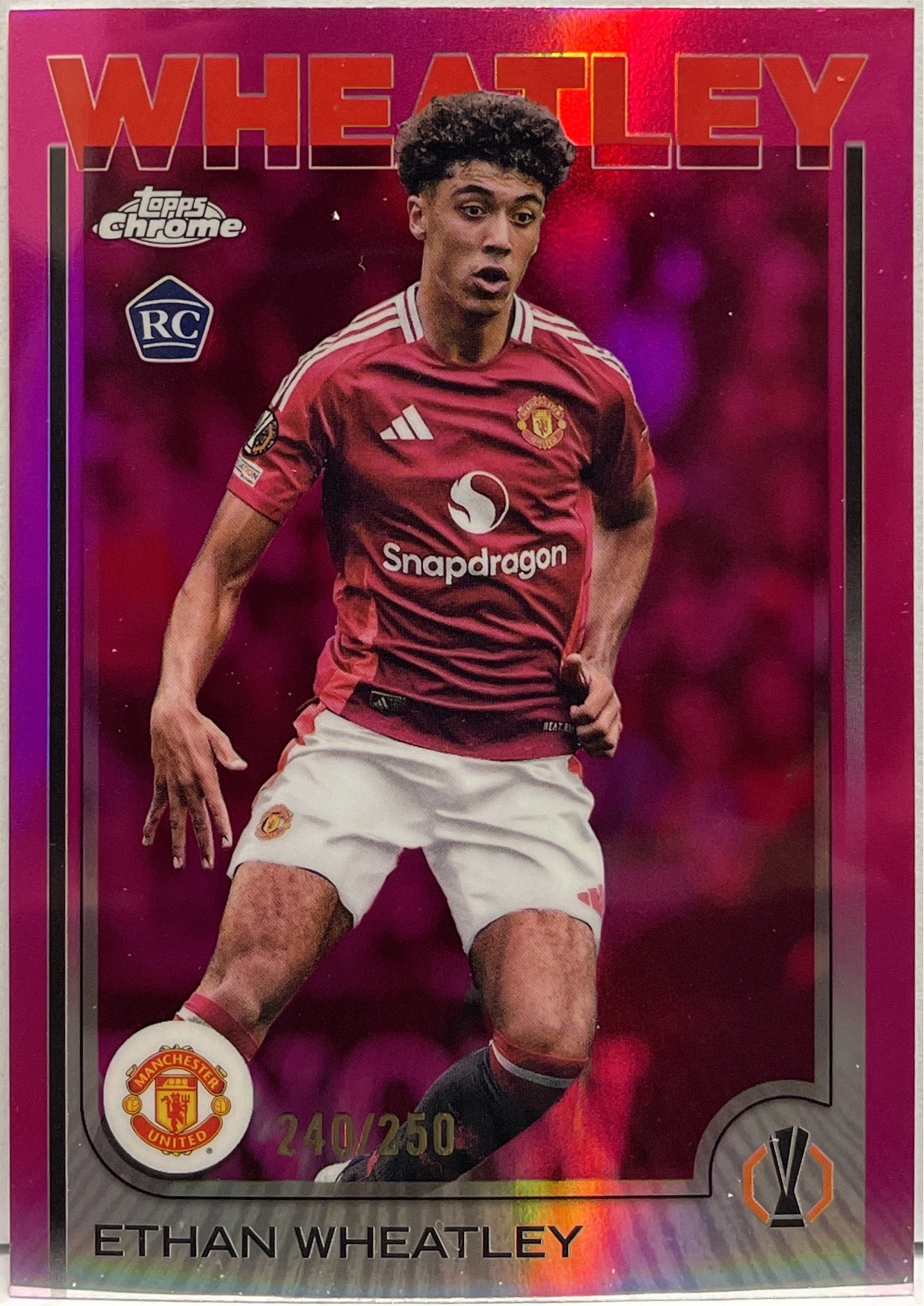 Ethan Wheatley 240/250 Rookie Pink Topps Chrome UCC 2024/25